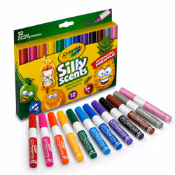Crayola Silly Scents Scented Markers Washable Markers 12 Count Gift