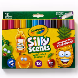 Crayola Silly Scents Scented Markers  Washable Markers  12 Count  Gift