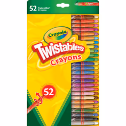 Twistables Colouring Crayons - Assorted Colours (Pack of 52), Simply Twist for More Colouring Fun - No Need to Sharpen! Ideal ...
