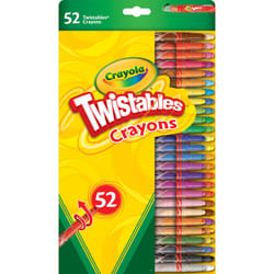 Twistables Colouring Crayons - Assorted Colours (Pack of 52), Simply Twist for More Colouring Fun - No Need to Sharpen! Ideal for Kids Aged 3+