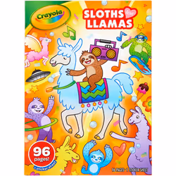 Crayola Coloring Book-Sloths & Llamas (04-0496)