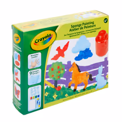 Crayola Sponge Painting