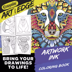 Crayola Art With Edge Jungle Animal Coloring Pages (40pgs)  Cute Animals  Mandala Designs  Teen and Adult Coloring Books