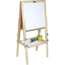 Crayola Kids Mini Wooden Art Easel & Supplies  Toddler Toys  Gift for Kids  Ages 3  4  5  6