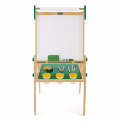Crayola Wooden Art Easel for Kids 2-in-1 Dry Erase Board & Chalkboard Gifts for Toddlers Ages 3 4 5