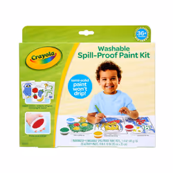 Crayola Spill Proof Paint Set  Washable Paint for Kids  Ages 3  4  5  6
