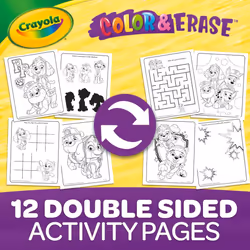 Crayola PAW Patrol Sticker Activity Pad  12 PAW Patrol Coloring Pages  100+ Stickers  Travel Activity  PAW Patrol Toys  Toddler Gifts