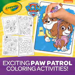 Crayola PAW Patrol Sticker Activity Pad  12 PAW Patrol Coloring Pages  100+ Stickers  Travel Activity  PAW Patrol Toys  Toddler Gifts