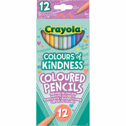 CRAYOLA Colours of Kindness Pencils - Assorted Colours (Pack of 12)