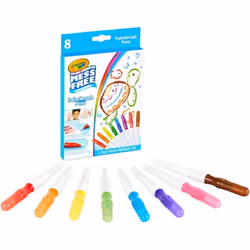 Crayola Color Wonder Paintbrush Pens Mess Free Paint Set for Kids 8ct Refill 3+