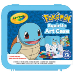 Crayola Pok?mon Squirtle Coloring Art Case (71+ pcs)  Kids Art Set  Coloring Pages and Markers  Pokemon Gift for Kids  Ages 4+