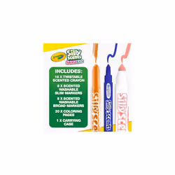Crayola Silly Scents Mini Inspiration Art Case Coloring Set  Gift for Kids Age 4+