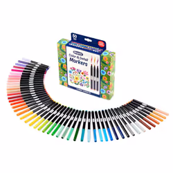 Crayola Color & Detail Marker Set (50ct) Drawing Markers for Adults Art Markers Graphic & Fine Tip Gift for Teens & Adults
