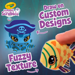 Crayola Scribble Scrubbie Glow Lagoon Pets  Sea Animal Toys  Gifts for for Boys & Girls  3+