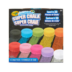Crayola Washable Sidewalk Chalk for Kids  Long Lasting Super Chalk Set  Outdoor Chalk  10 Assorted Colors