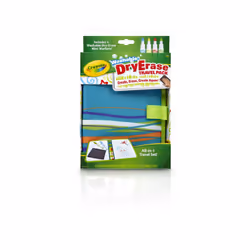 Crayola Washable Dry Erase Travel Pack Whiteboard for Kids Ages 4 5 6 7