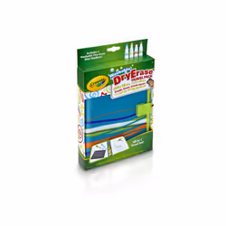 Crayola Washable Dry Erase Travel Pack  Whiteboard for Kids  Ages 4  5  6  7