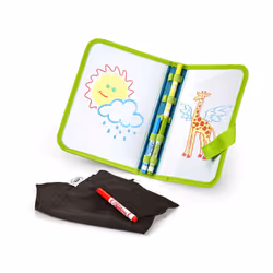 Crayola Washable Dry Erase Travel Pack  Whiteboard for Kids  Ages 4  5  6  7