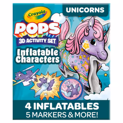 Crayola Pops Inflatable Characters Coloring Set for Kids Gift for Boys & Girls Ages 5 6 7 8