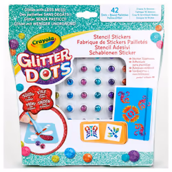 Glitter Dots Sticker Stencils