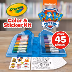 Crayola PAW Patrol Art Kit for Kids (45pcs)  PAW Patrol Coloring Book Pages  PAW Patrol Stickers for Kids  PAW Patrol Toy  Kids Gift