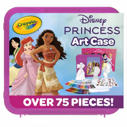 Crayola Disney Princess Art Case (75ct) Art Kit for Kids  Art Supplies  Disney Coloring Set  Disney Toys  Gift for Girls & Bo ...