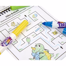 Crayola Color and Erase Reusable Activity Pad  Dinosaurs  Gift for Kids  Ages 3  4  5  6