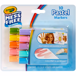 Crayola Color Wonder Mini Markers 10/Pkg-Pastels