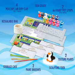 Crayola Clay Sculpting Station  Kids Clay  Sculpting Material  Craft kit  Art Set for Kids  Gift for Boys & Girls  Ages 6+