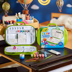 Crayola Clay Sculpting Station  Kids Clay  Sculpting Material  Craft kit  Art Set for Kids  Gift for Boys & Girls  Ages 6+