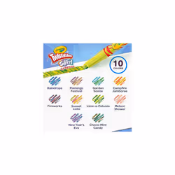 CRAYOLA Swirl Mini Twistable Crayons - Assorted Colours (Pack of 10) | Magical Swirl Effect Will Draw 4 Colours Per Crayon | Ideal for Kids Ages 3+