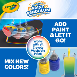 Crayola Paint Pendulum (30pcs)  Washable Paint Kit  Kids Arts & Crafts  Art Toys for Girls & Boys  Gift for Kids  Ages 7+