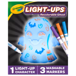 Light Ups: Ghost | Washable Ghost Halloween Night Light | Colour, Wash, Repeat! | Batteries Not Included | For Ages 3+