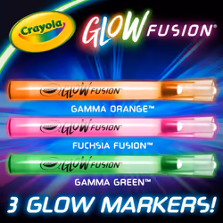 Crayola Glow Fusion  Glow in The Dark Coloring Set with Markers  Mythical Creature Coloring Pages  Gift for Kids