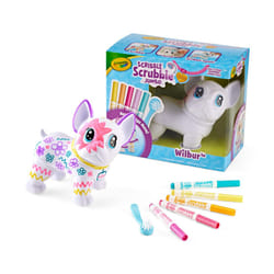 Crayola Scribble Scrubbie Jumbo Pet - Wilbur (6in)  Customizable Dog Toy for Kids  Arts & Crafts  Stocking Stuffer  3+