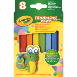 Crayola 8 sticks Modelling Clay - Classic Color, Modeling clay, Multicolour, 8 colours, 4 yr(s), 12 yr(s), Boy/Girl