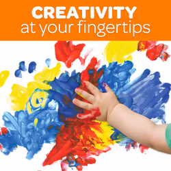 Crayola Washable Finger Paints (6ct)  Preschool & Toddler Paint Supplies  Finger Paint Set for Kids  Arts & Crafts Kit  4+ [Amazon Exclusive]