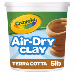 Crayola Air Dry Clay for Kids (5lbs) Reusable Bucket of Terra Cotta Clay for Sculpting Bulk Arts and Crafts Supplies Ages ...