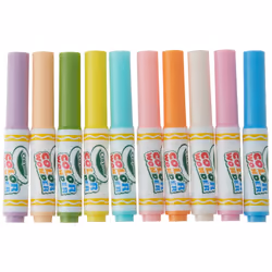 Crayola Color Wonder 10 Mini Markers for Mess Free Coloring Pastel Colors Gift for Kids 3 4 5 6