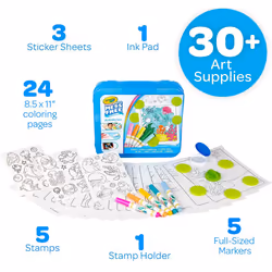 Crayola Color Wonder Mess Free Coloring Activity Set (30+ Pcs)  with Markers  Stamps  and Stickers  Gift for Toddlers  3+