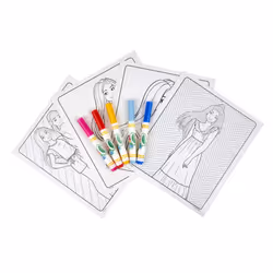 Crayola Color Wonder  Barbie Coloring Book Pages & Markers  Mess Free Coloring Kit  Barbie Gift for Kids  Ages 3  4  5  6