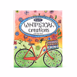 Crayola Whimsical Creations Coloring Book for Adults (40pgs)  Adult Coloring Pages  8x10  Perforated  Gift for Teens & Adults