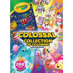 Crayola Colossal Collection of Coloring  288 Coloring Book Pages  2 Sticker Sheets  Coloring Book for Kids  Toddler Travel Activity  3+