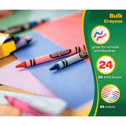Crayola Crayons Bulk (24 Packs)  Back to School Supplies for Preschool & Kindergarten  Bulk Crayons for Kids  Classroom Supplies