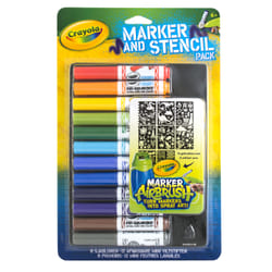 Crayola Marker and Stencil pack blue