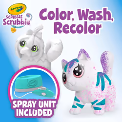 Crayola Scribble Scrubbie Pets Spray Boutique  Airbrush Art Set for Kids  Toddler Animal Toys  Gifts for Girls & Boys  3+