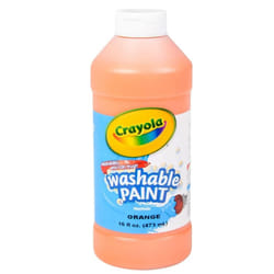 Crayola; Washable Paint  Orange; Art Tools; 16-Ounce Plastic Squeeze Bottle  Bright  Bold Color