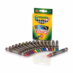 Crayola Construction Paper Crayons (16ct)  Kids Crayons  Long-Lasting  Non-Toxic  Vibrant Colors for Kids Arts and Crafts  Ages 3+