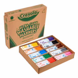 Crayola Ultra Clean Washable Markers Classpack (200 Count) Bulk Markers for Classrooms School Supplies for Kids 10 Colors