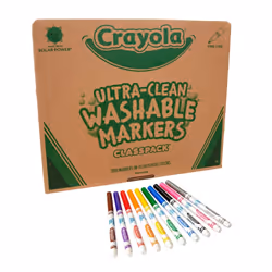 Crayola Ultra Clean Washable Markers Classpack (200 Count)  Bulk Markers for Classrooms  School Supplies for Kids  10 Colors